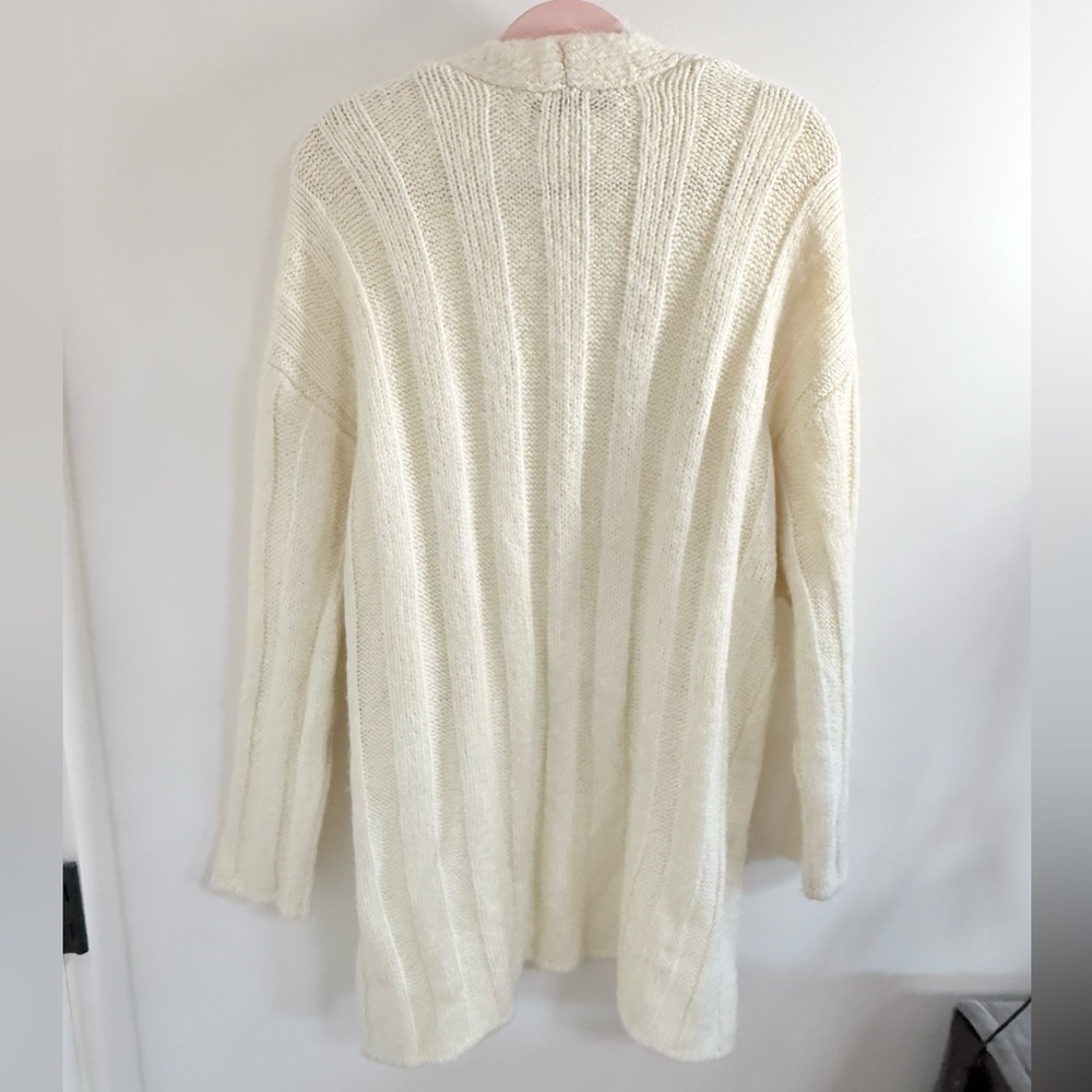 Zara Cream Open-Front Cardigan - Picture 6 of 7